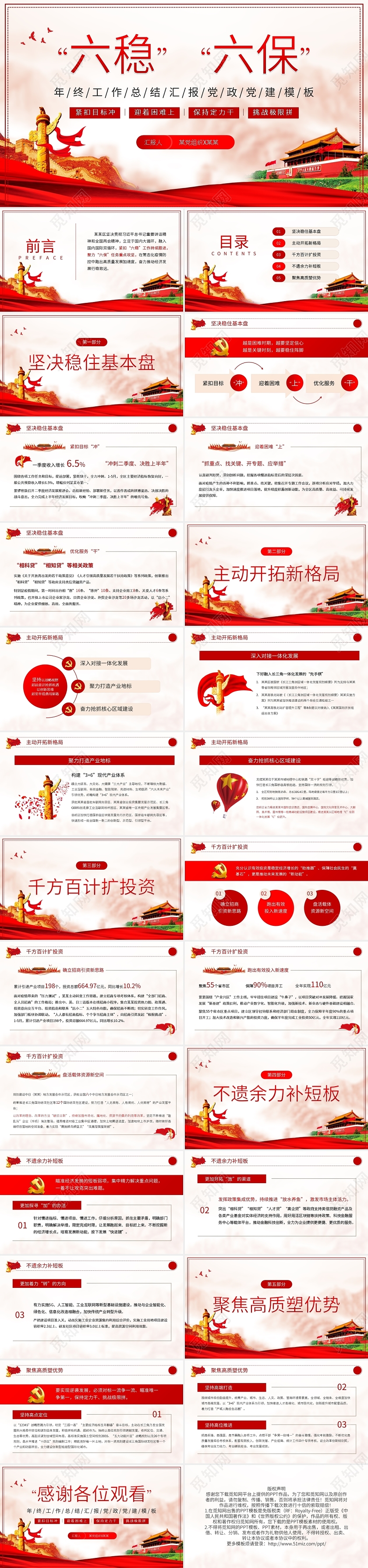 党建党课党政年终工作汇报总结PPT模板宣传PPT动态PPT党建党政年终工作汇报总结