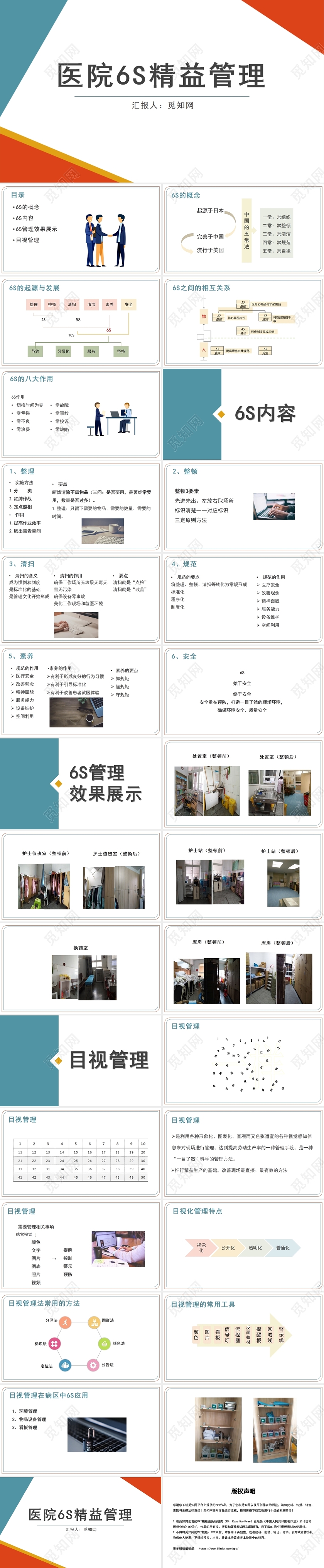 橙色医院6S精益管理6S管理培训