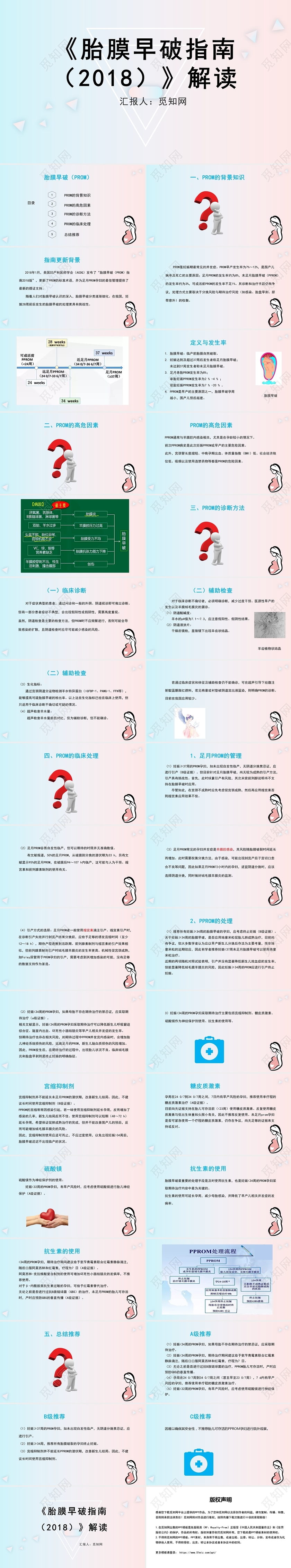 粉色胎膜早破指南解读胎膜早破护理查房