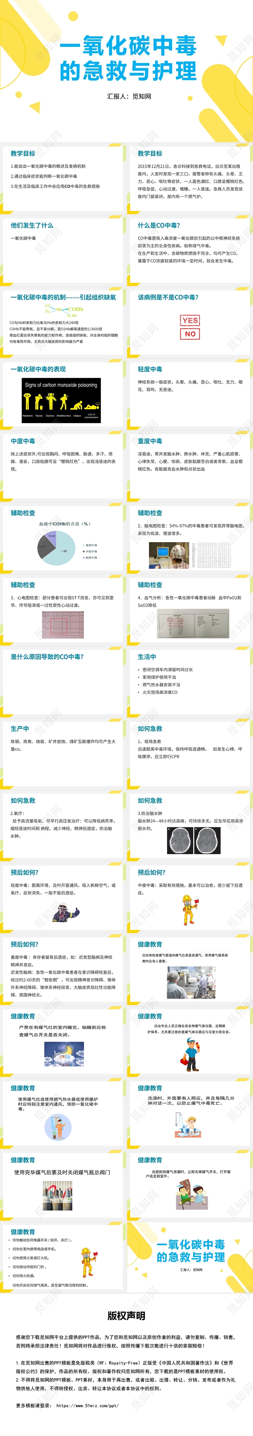黄色一氧化碳中毒的急救与护理气体中毒护理查房