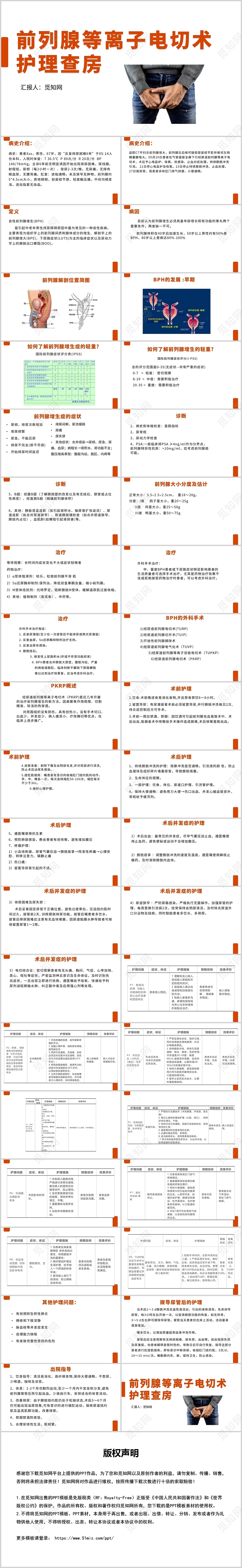橙色前列腺电切护理查房