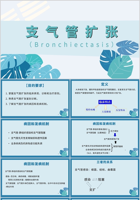 绿色支气管扩张支气管扩张ppt