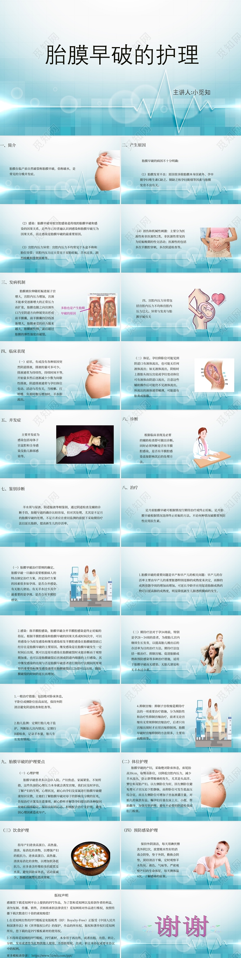 蓝色胎膜早破护理查房