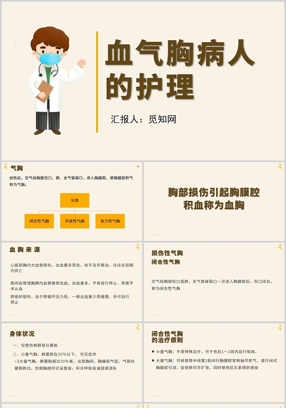 黄色气胸病人的护理护理查房气胸患者