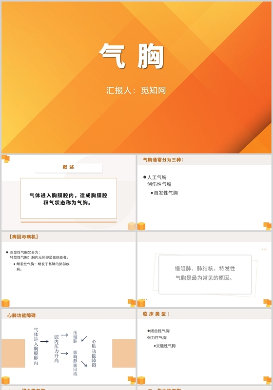 橙色气胸护理查房护理查房气胸患者