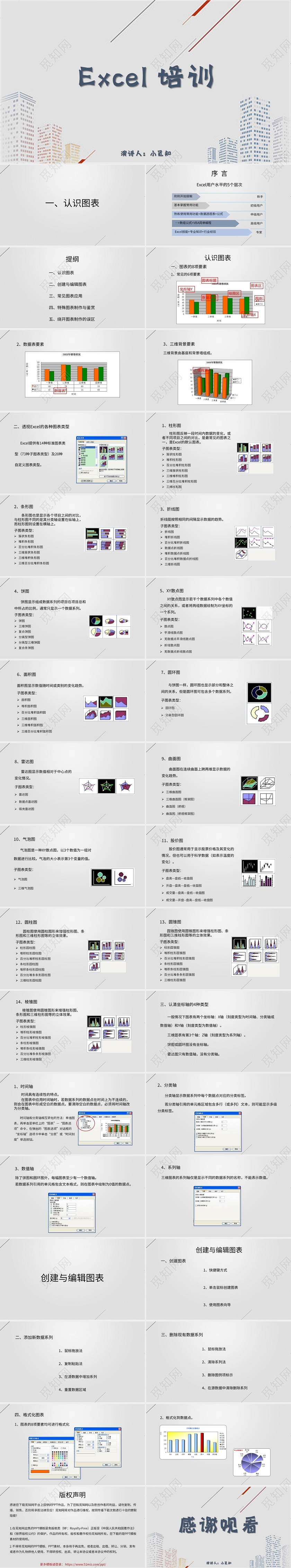 灰色商务风说课课件EXCEL培训PPT模板EXCEl培训