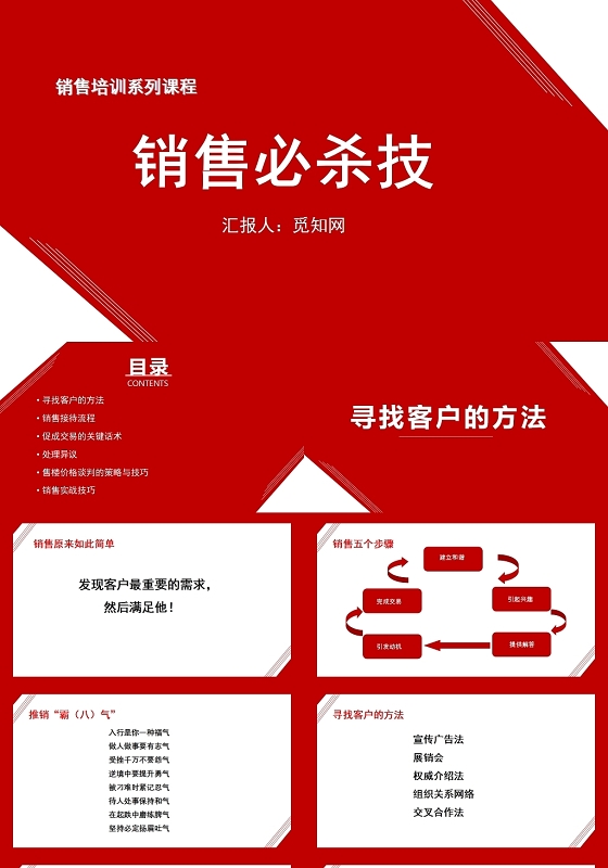 红色销售系列培训课程销售必杀技销售培训