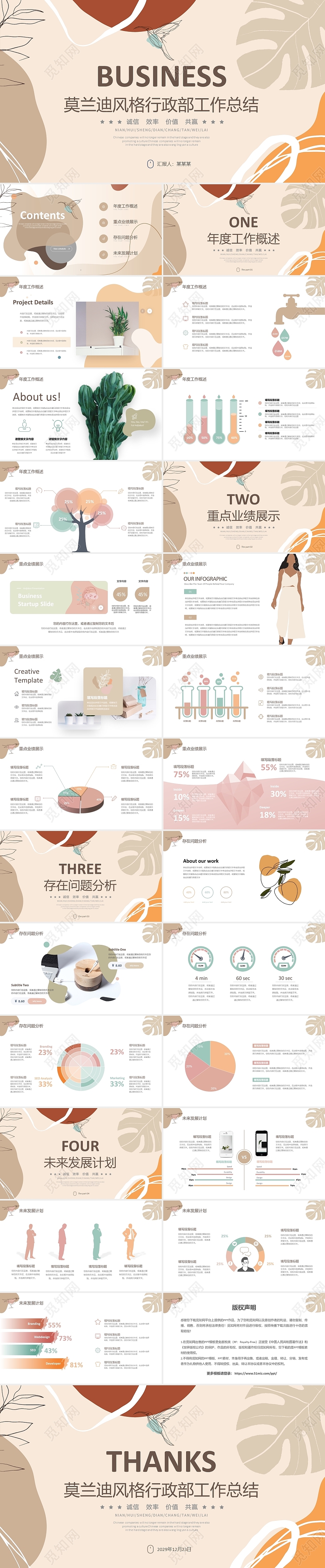 莫兰迪风格行政部年终工作总结述职报告计划PPT行政工作汇报