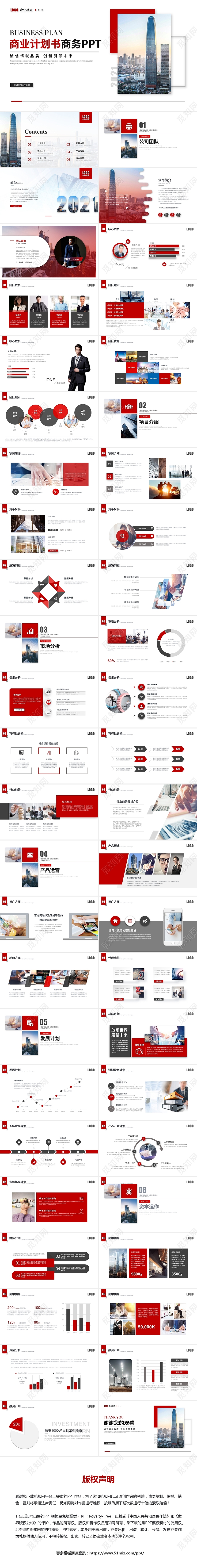 大气简约商务商业计划书公司介绍产品介绍ppt模板