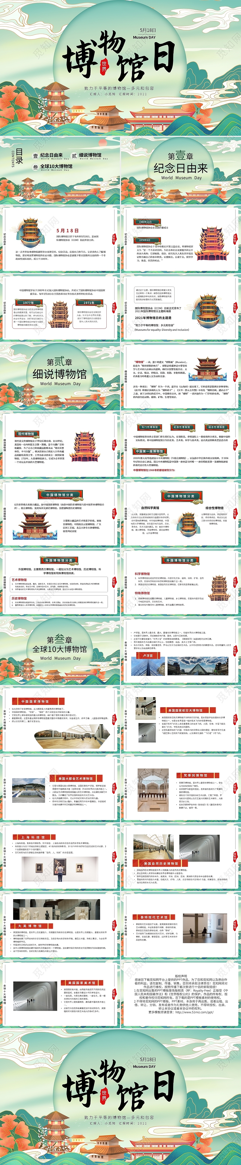 国潮国际博物馆日PPT模版PPT模版宣传PPT动态PPT