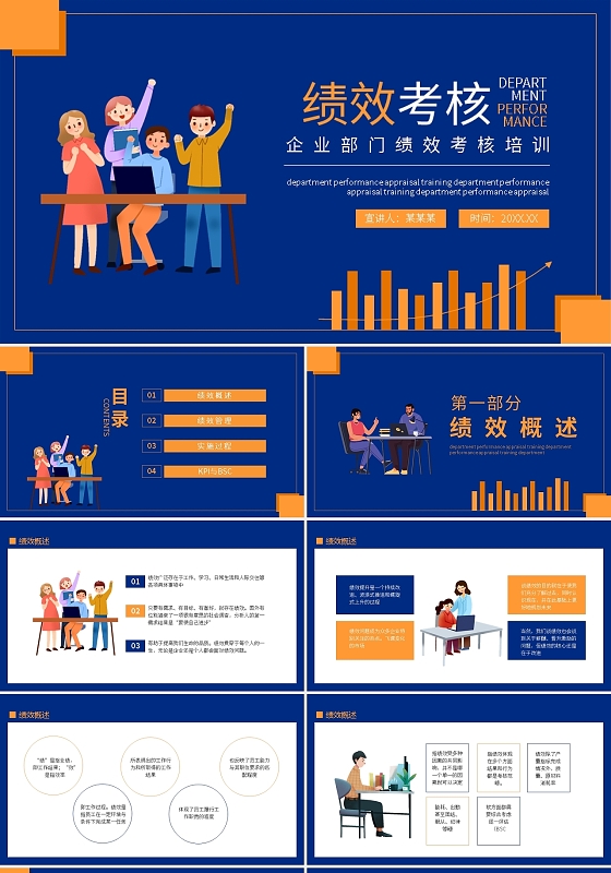 企业部门绩效考核培训动态PPT模板宣传PPT动态PPT