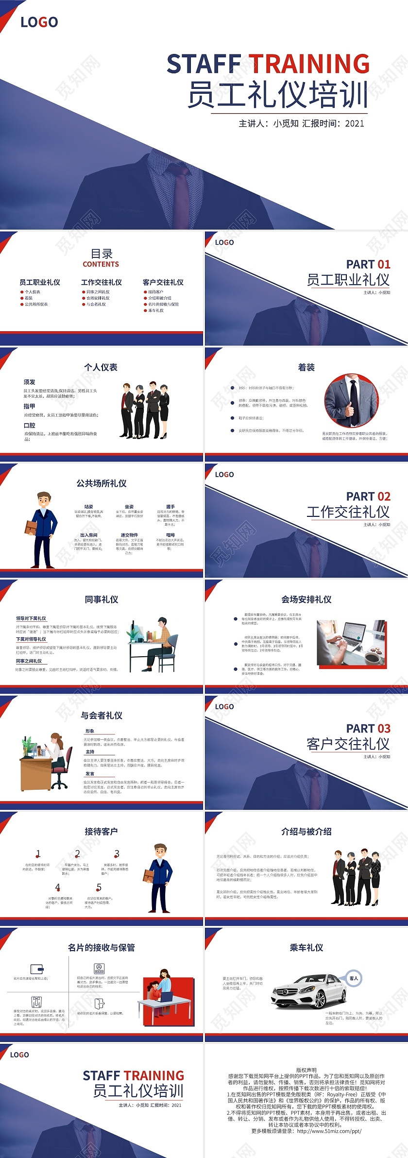 简约员工入职培训PPT模板宣传PPT动态PPT