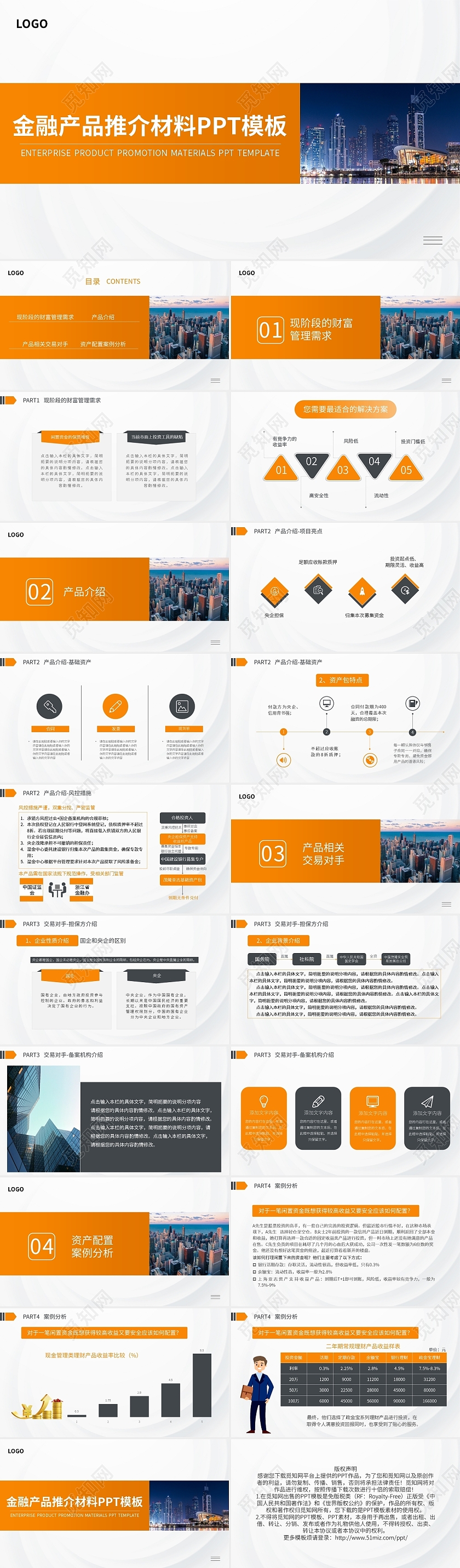 金融产品推介材料PPT模板宣传PPT动态PPT金融产品介绍