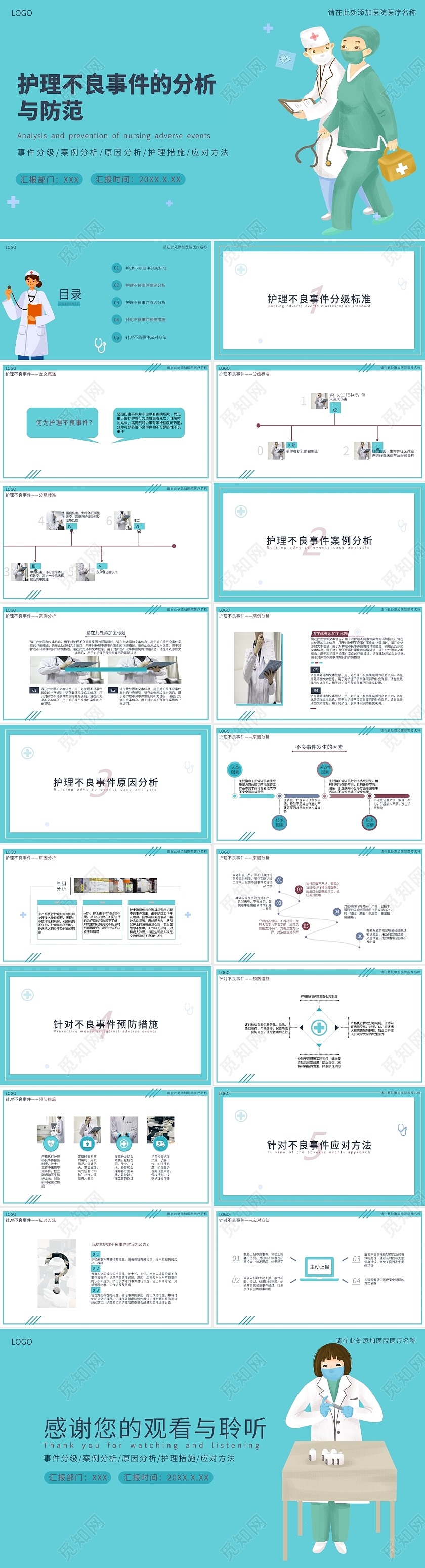 绿色护理不良事件的分析与防范PPT模板