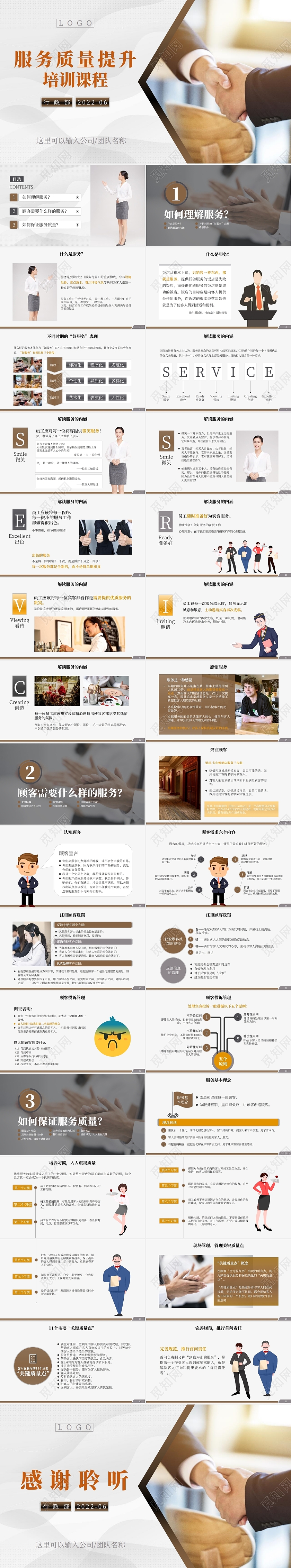 服务质量提升培训课程商务礼仪培训PPT餐饮服务培训