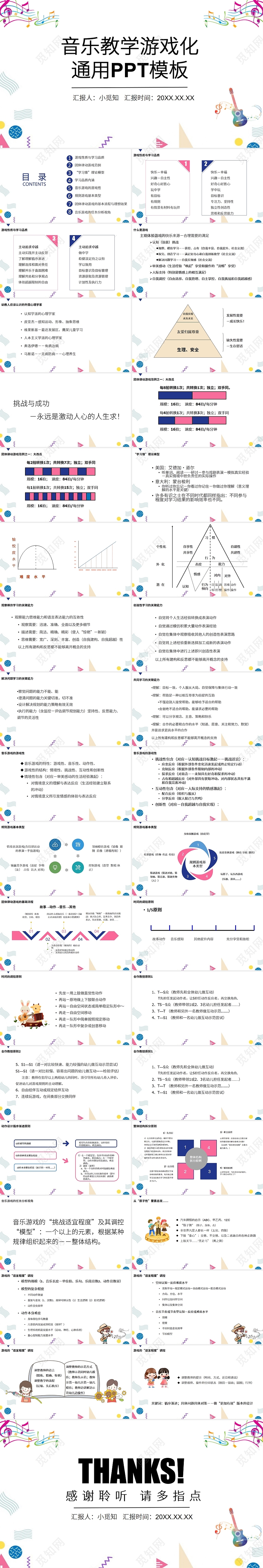 音乐教学游戏化通用PPT模板音乐教学游戏化通用PPT模音乐教学游戏化(许卓娅教授)