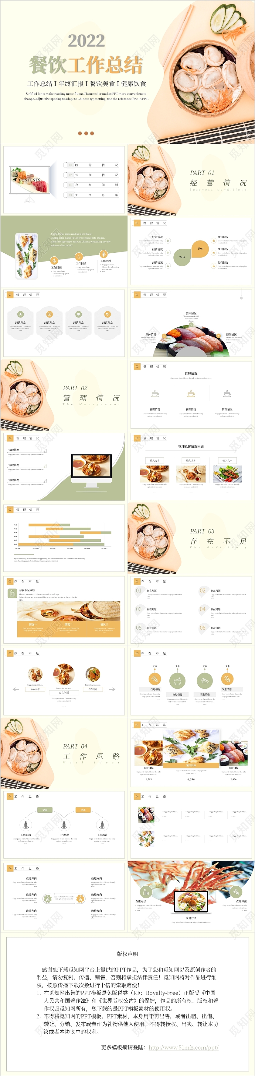 莫兰迪简约餐饮业年终工作总结汇报模板餐饮年终总结