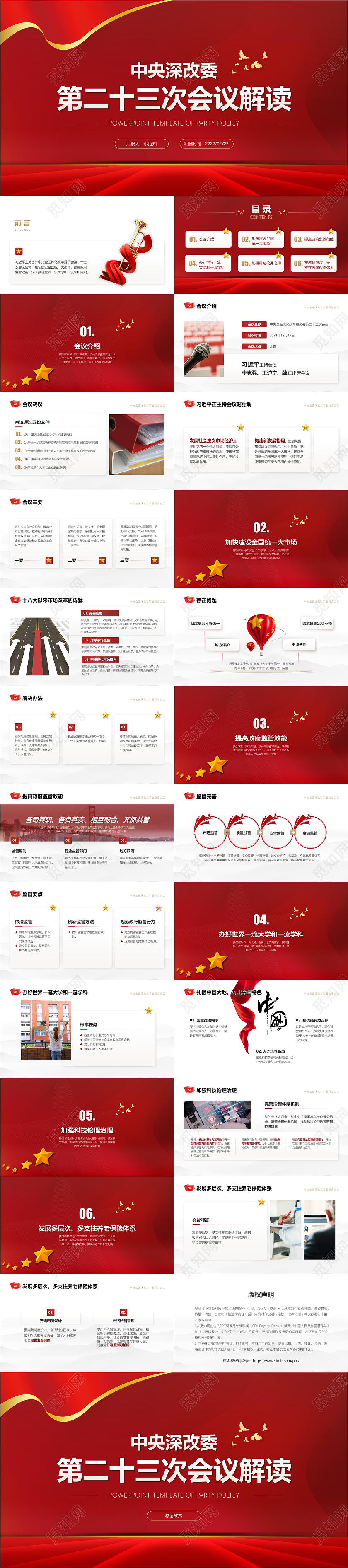 中央深改委第二十三次会议解读完整框架与内容党政党建课件PPT