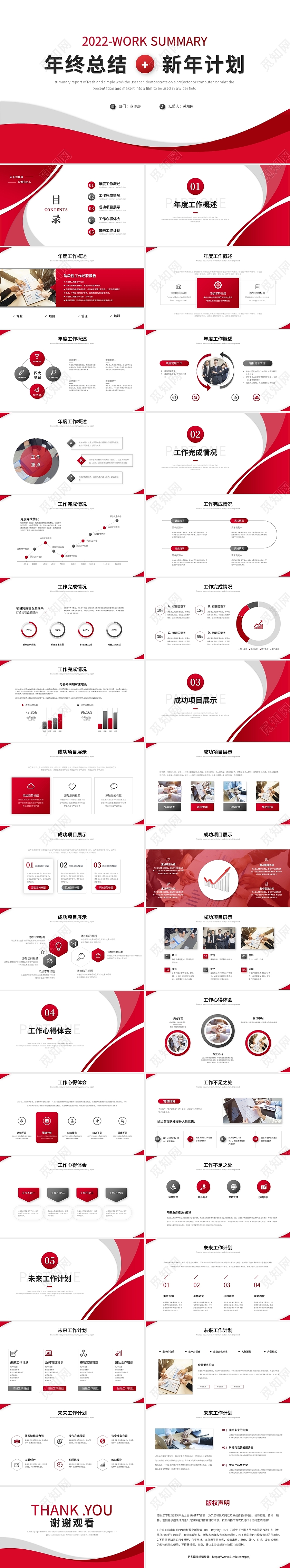 简约商务年终总结暨新年计划工作总结ppt模板工作总结年终总结