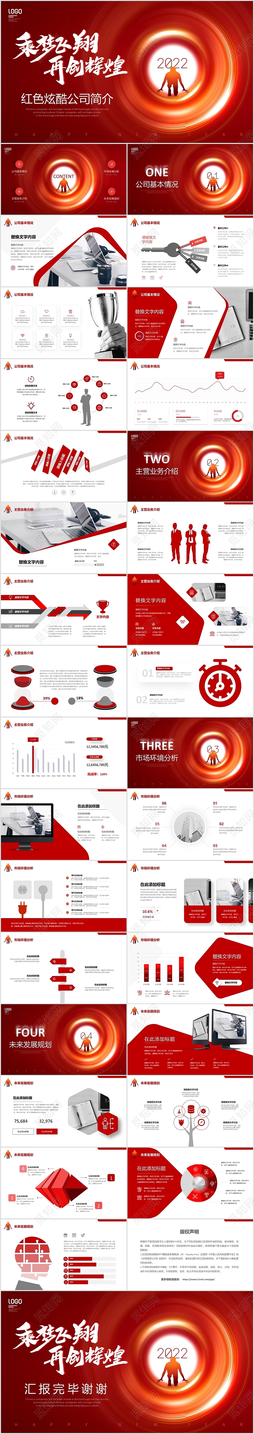 红色炫酷大气公司简介产品介绍企业文化商务通用PPT公司介绍