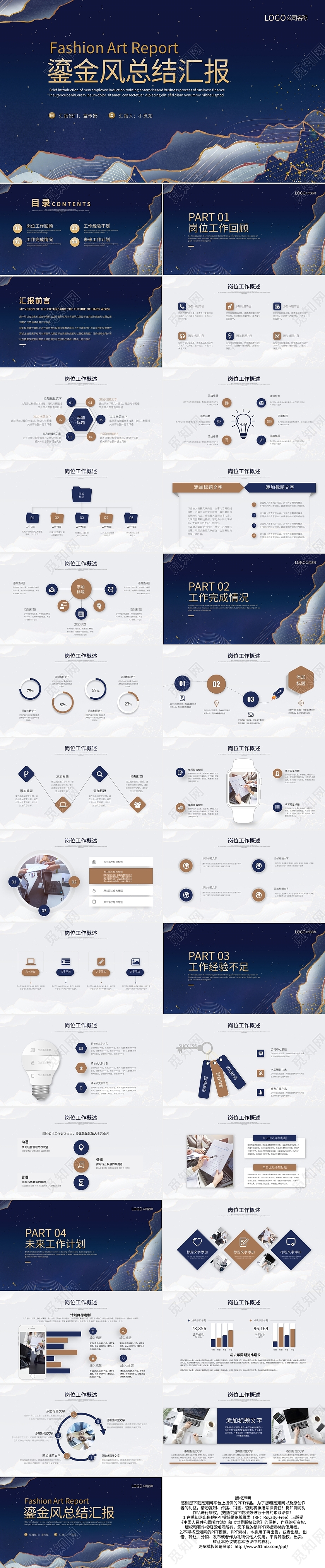 鎏金风工作总结汇报PPT模板宣传PPT动态PPT鎏金风工作总结汇报、