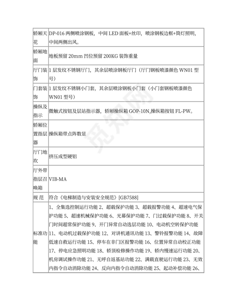 电梯设备买卖合同