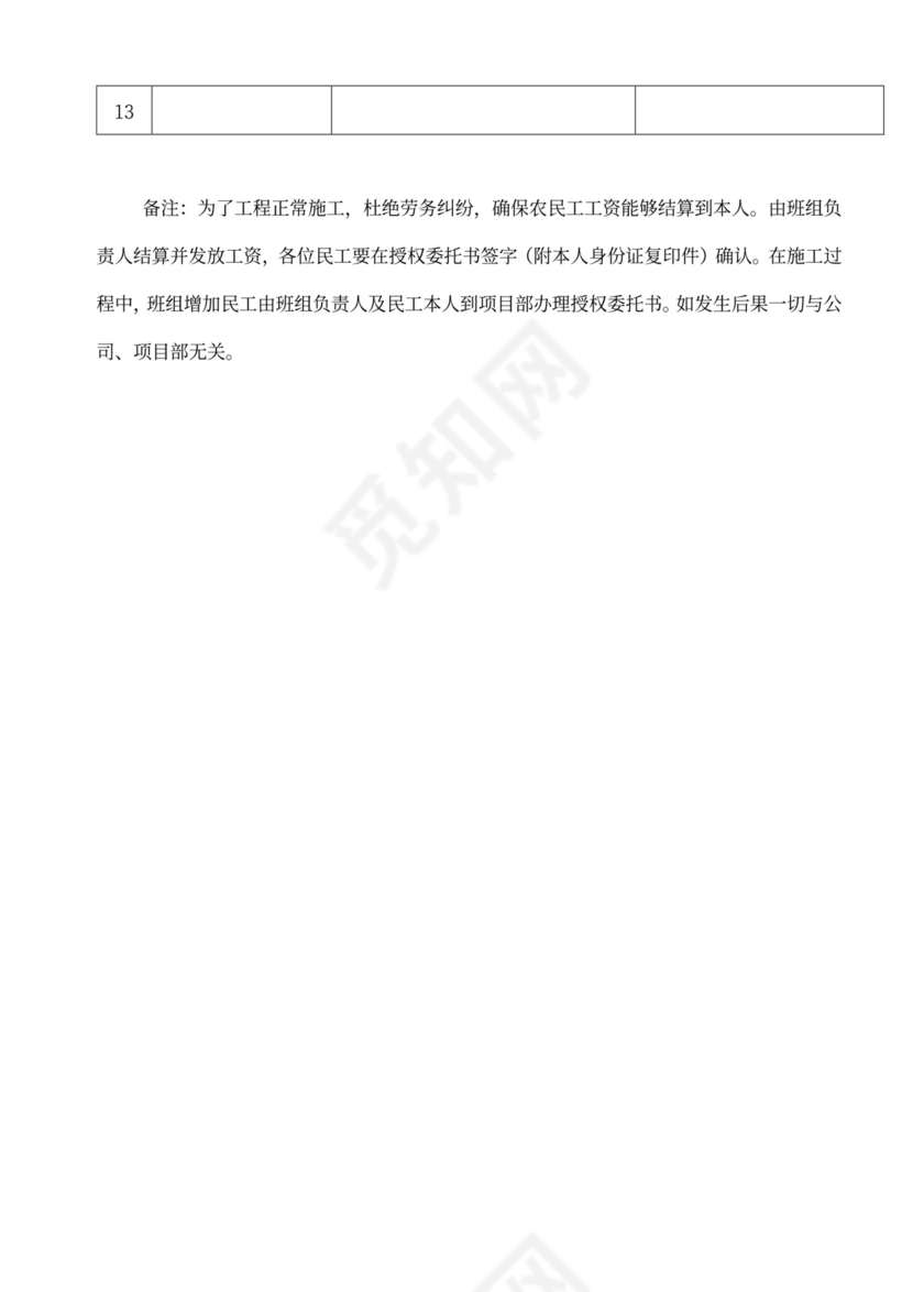 班组承包协议书(范本)