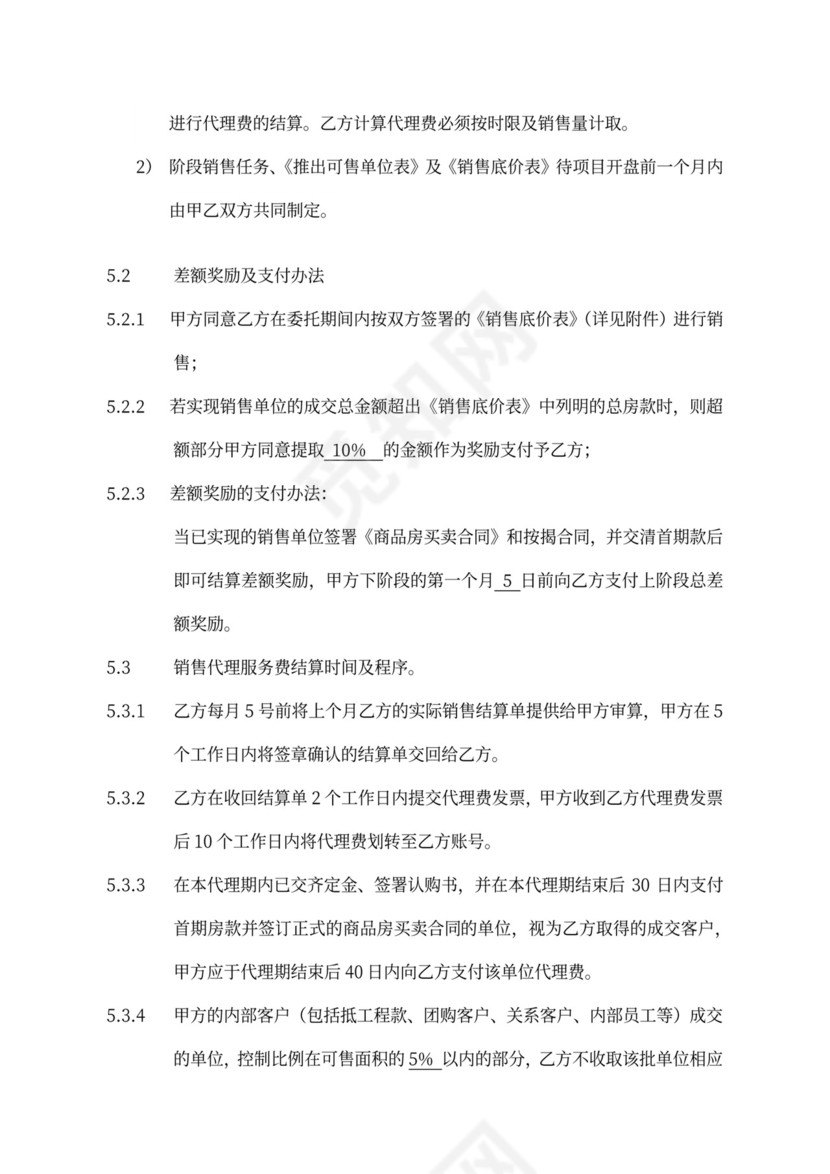 地产项目全案代理合同