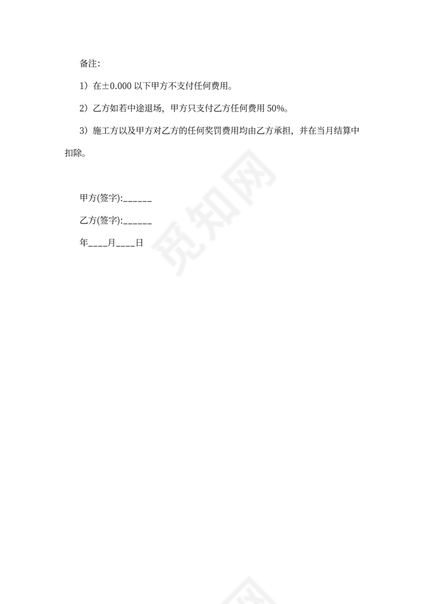 建筑工程混凝土施工合同