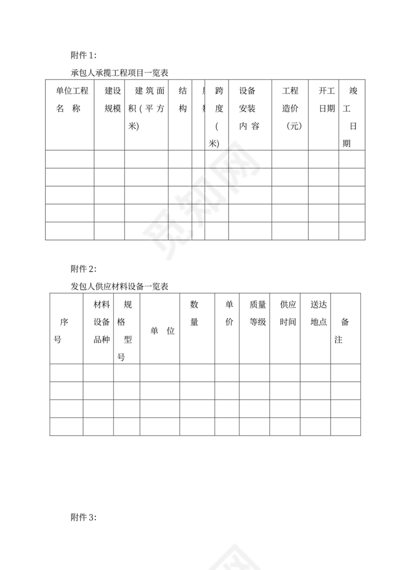 政府单位工程建设施工合同
