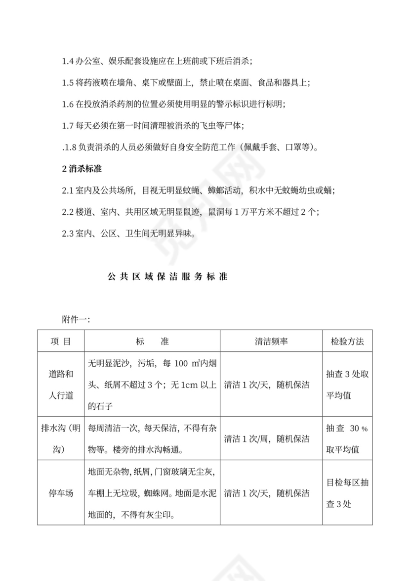 清洁服务承包合同