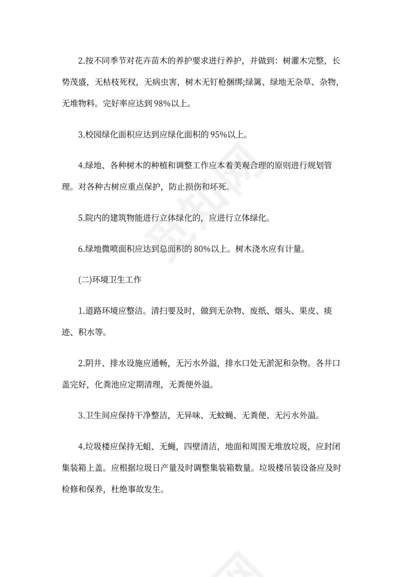 学校物业合同模板