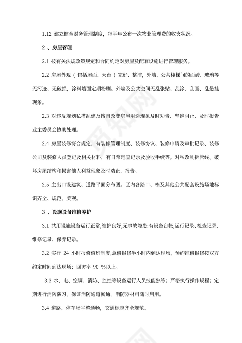 标准物业服务合同