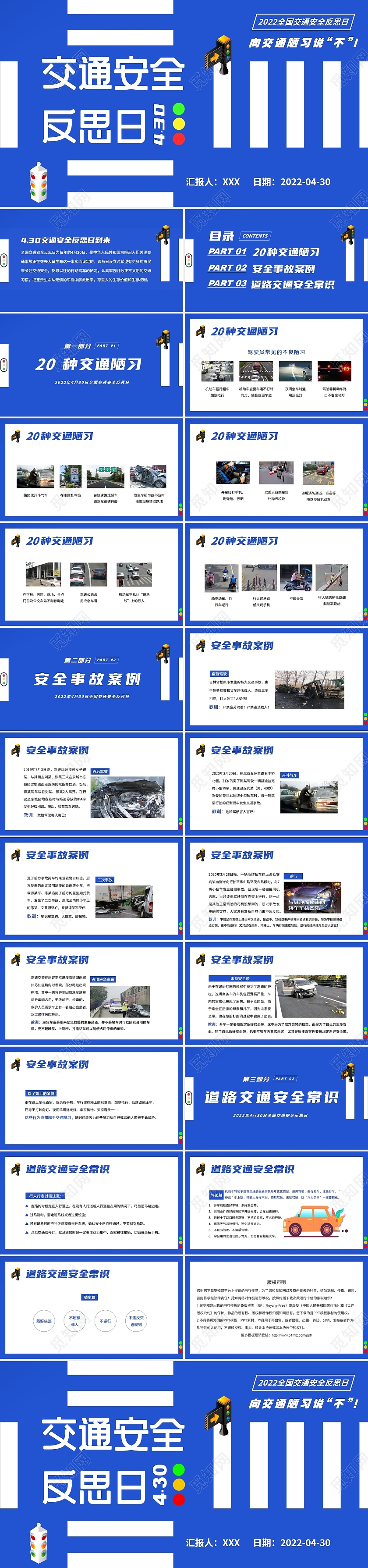 2022年交通安全反思日PPT课件