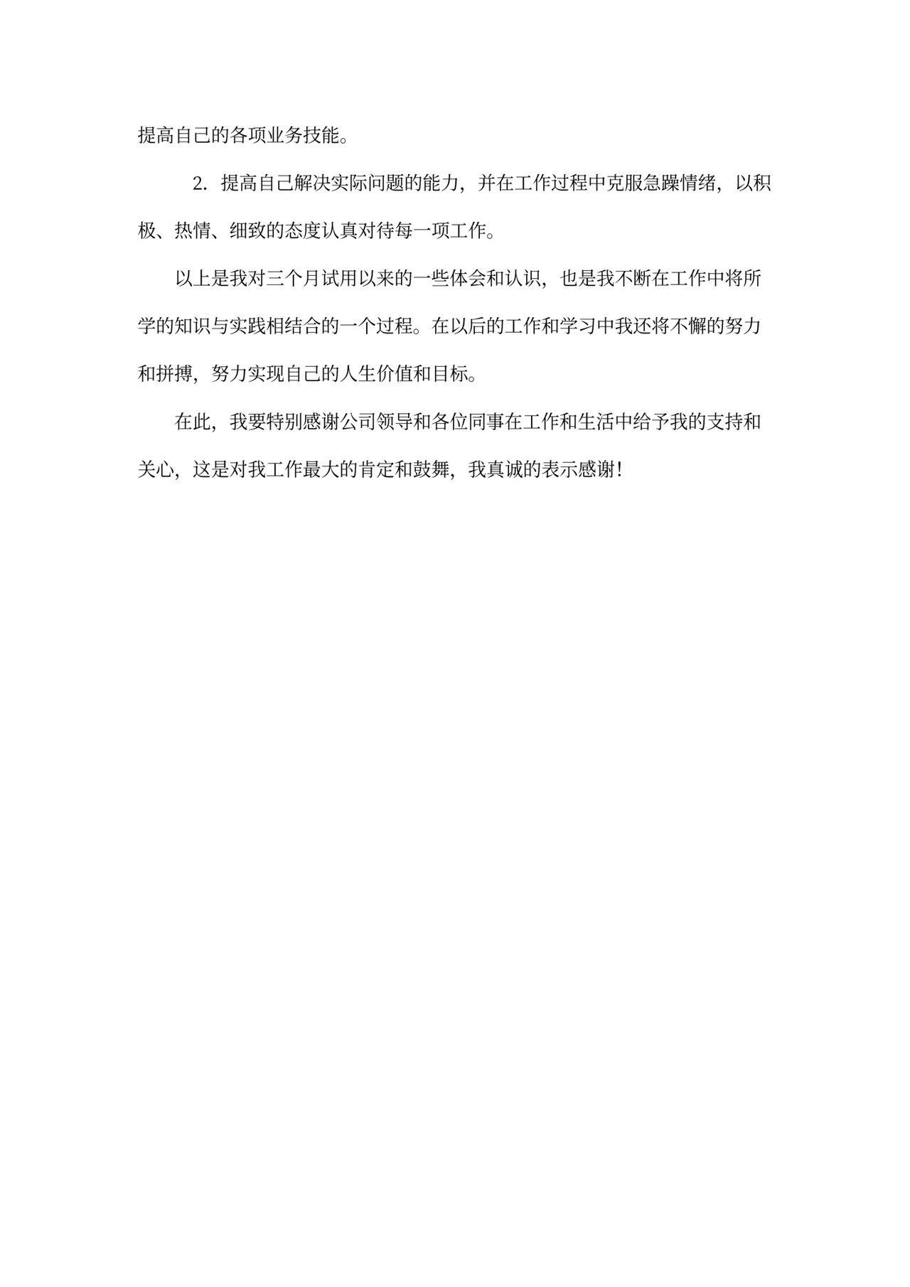 会计试用期工作总结示范文本