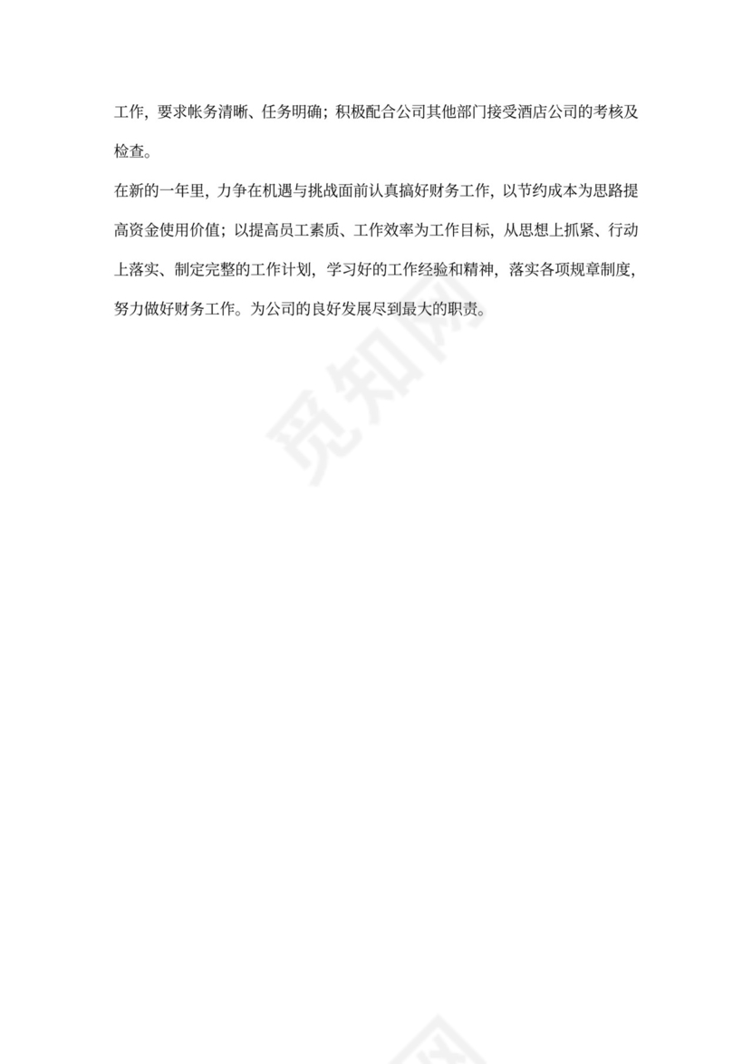 财务的工作计划