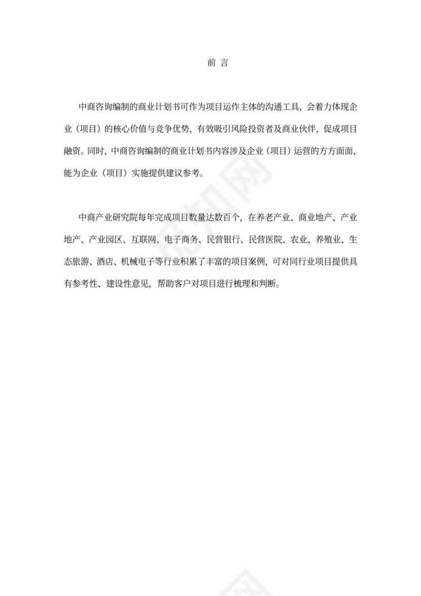 软件商业计划书