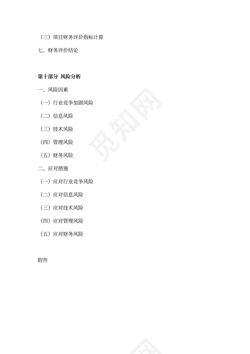 软件商业计划书