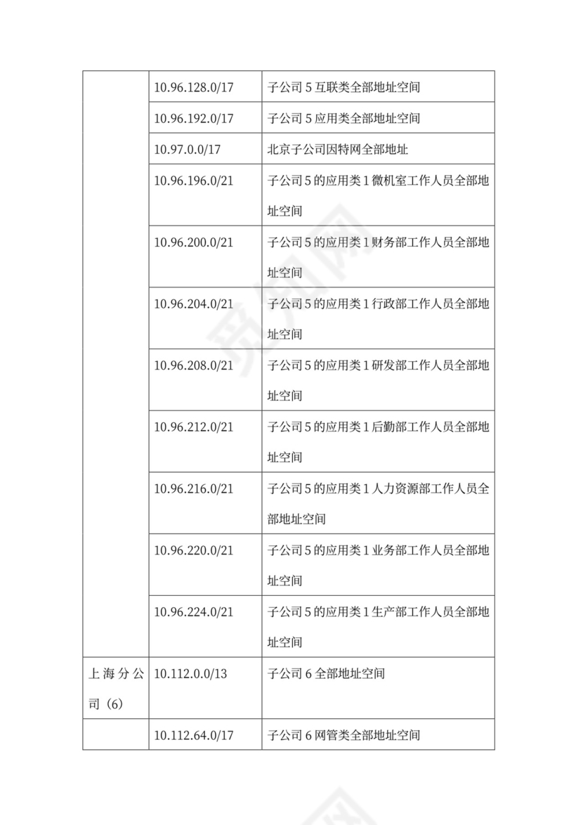 大型公司网络规划方案word
