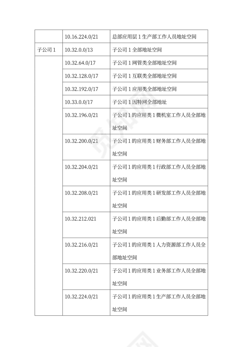 大型公司网络规划方案word