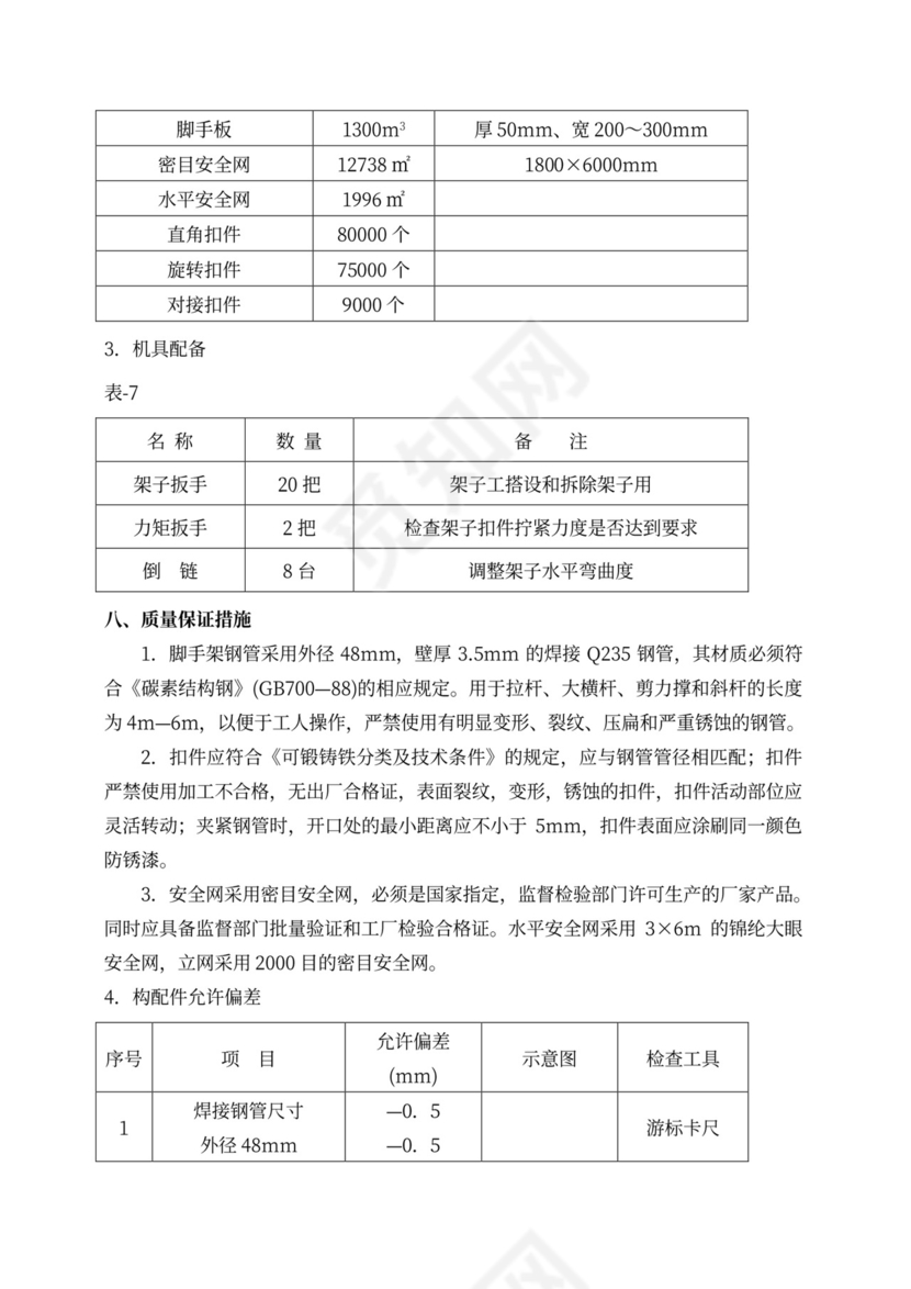 脚手架施工方案