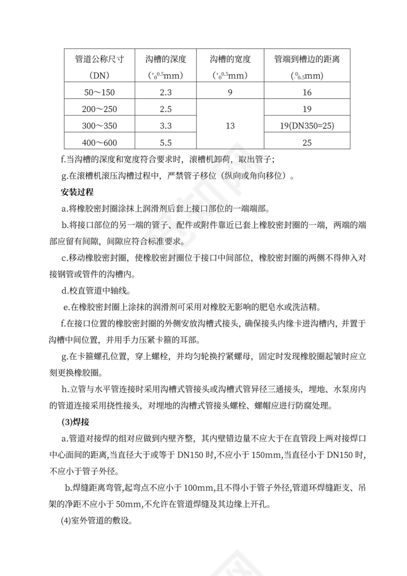 消防工程施工组织设计方案