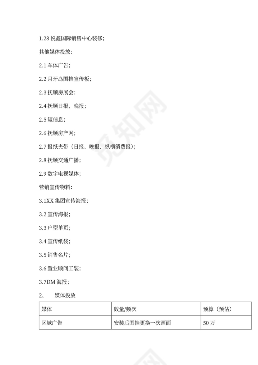 房地产营销推广方案