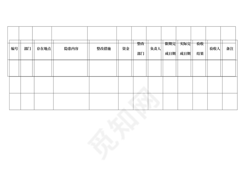 安全会议记录各部门及办公室word模板