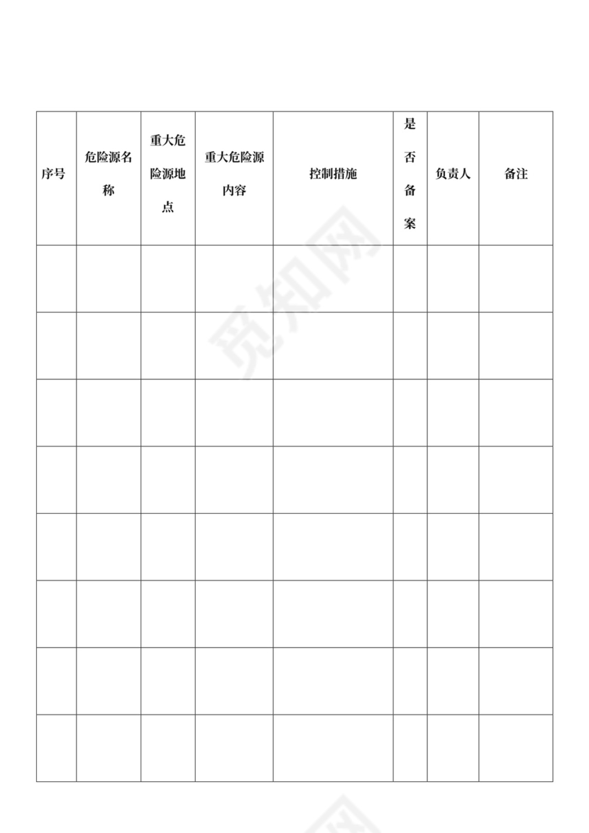 安全会议记录各部门及办公室word模板