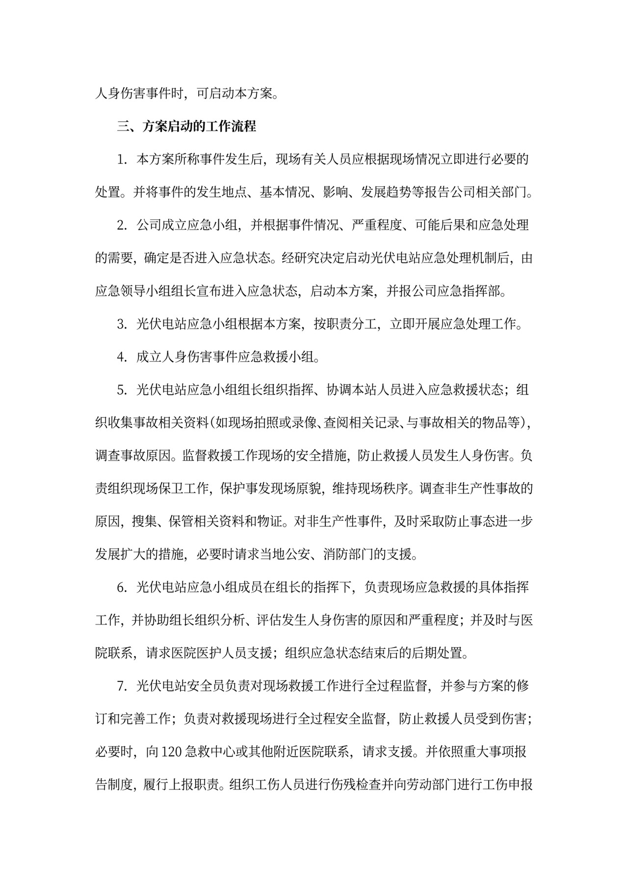 电站防洪应急方案