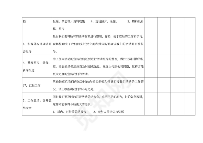 完整详细活动策划执行方案