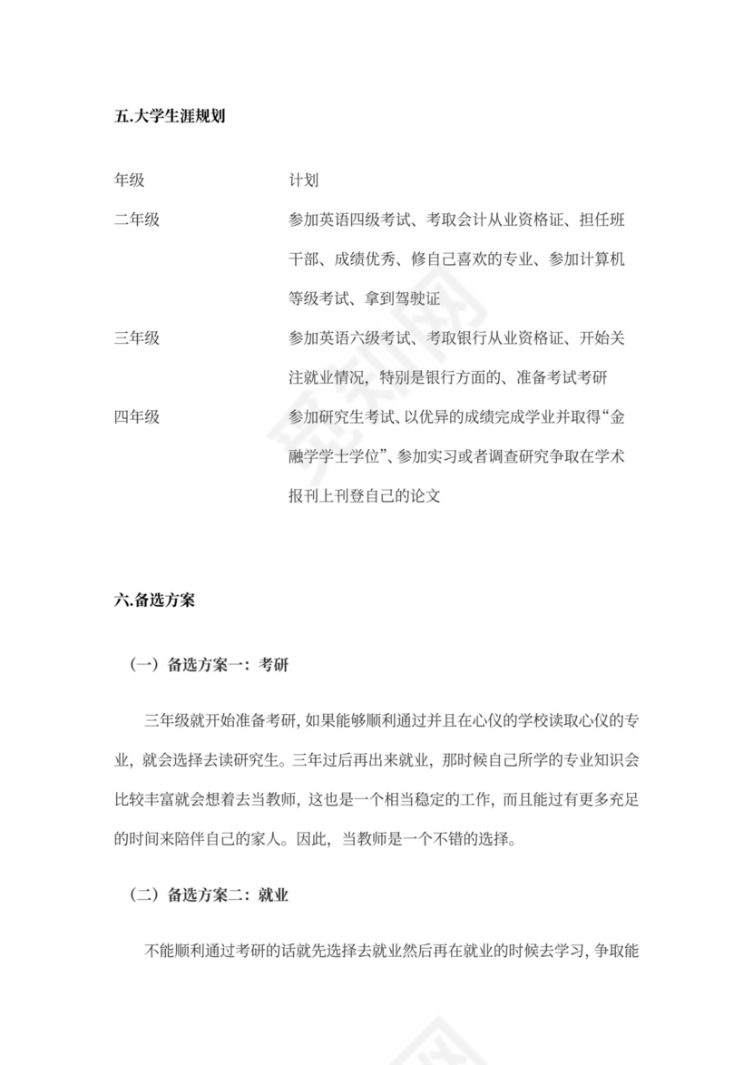 银行管理职业生涯规划