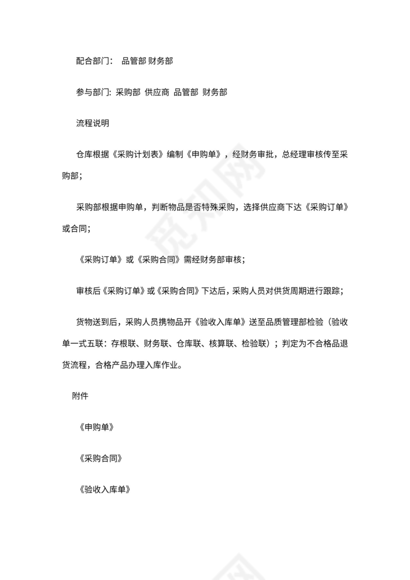 公司采购与出入库管理流程图