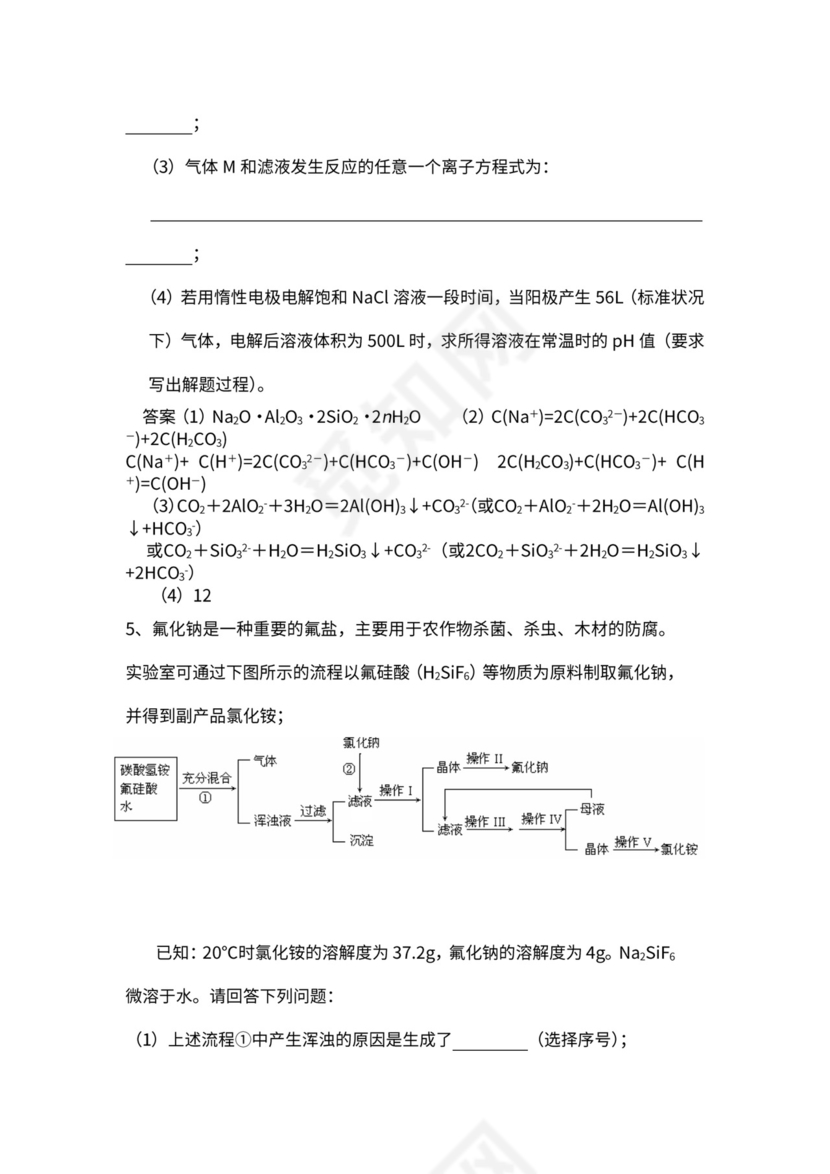 化工生产流程图